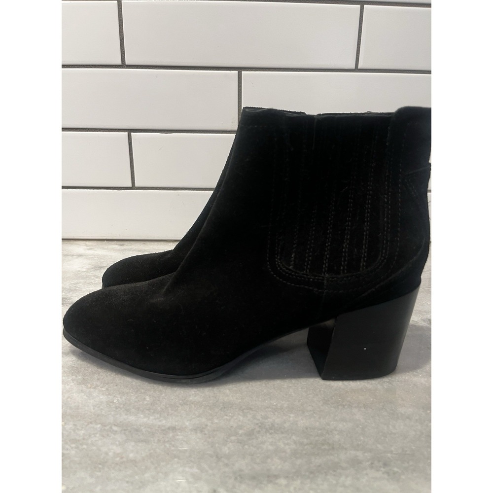 Blondo Sabina Black Suede Leather Waterproof Winter Ankle Boots Size 10 - Picture 2 of 12
